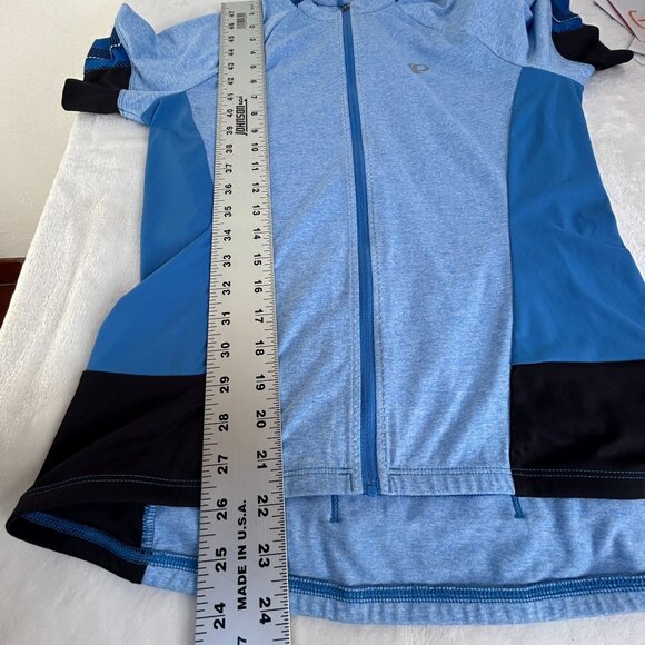 Pearl Izumi Select Escape Short Sleeve Women Cycling Jersey Medium Full Zip Blue - Picture 8 of 8